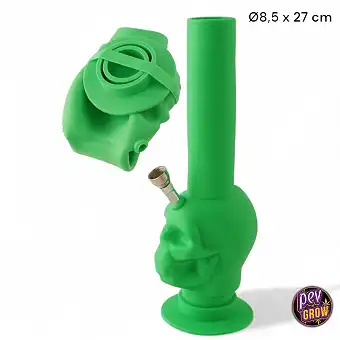 Bong in Silicone Verde...