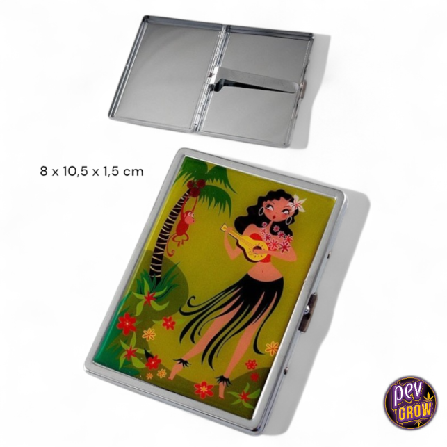 cigarette paper case TOP - 1.5" Rolling Papers Display and multiple color options. Flower Design Cigarette Case With