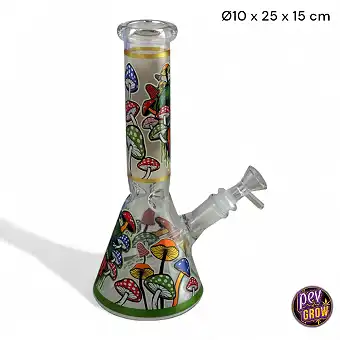 Bong Cogumelo de Vidro 25...