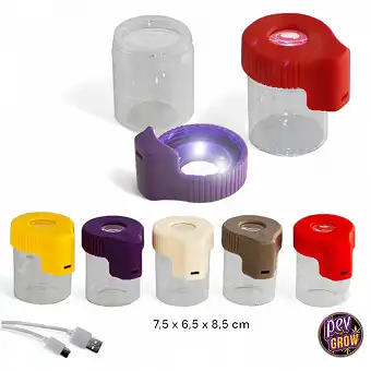 LED Glass Storage Jar with...