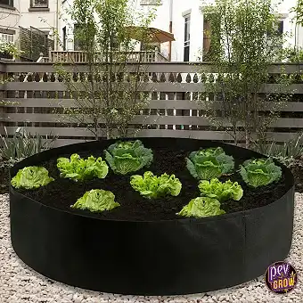 Round Black Fabric Urban...