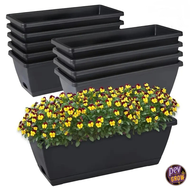 Vaso rettangolare da Balcone Plastiken Limited Bianco (10 x 25 cm) | Leroy Merlin