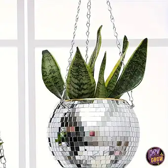 Disco Ball Hanging Planter...