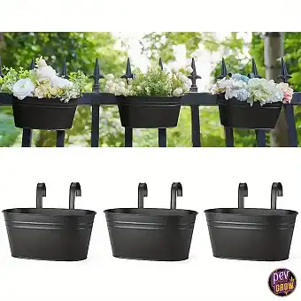 3 Pots Suspendus en Métal...