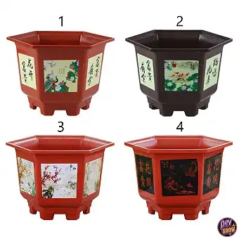 Sešstūra plastmasas bonsai...