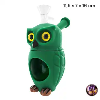 Bong di Vetro-Silicone Gufo...