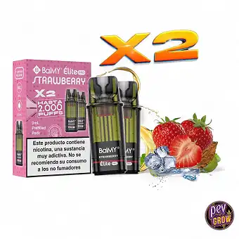 2 Pods recarga Strawberry...