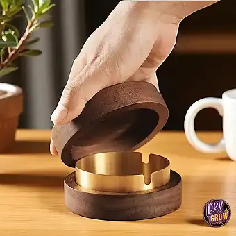 Cendrier en Bois avec...