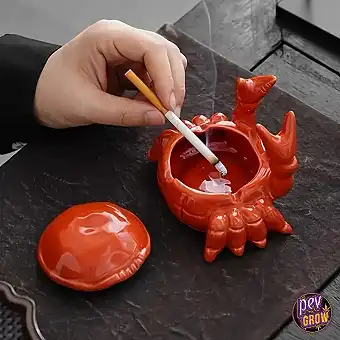Cendrier en céramique avec...