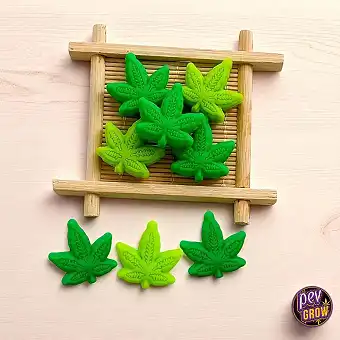 5 Silikon Marihuana Blatt...