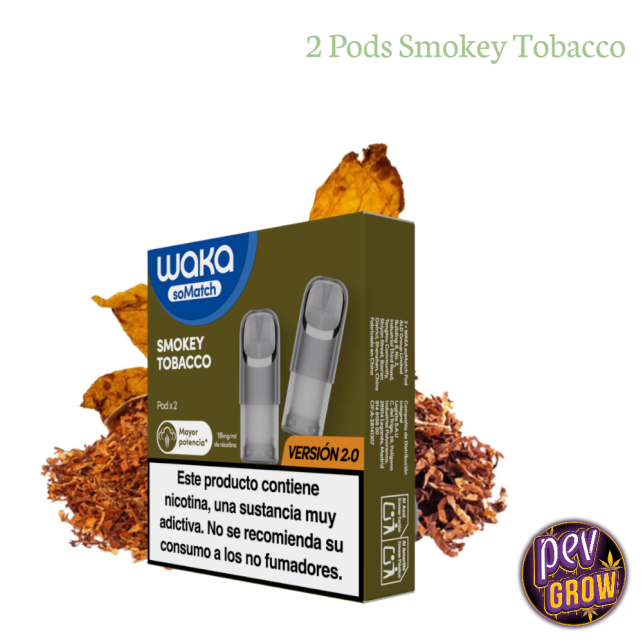 Waka Pod Smokey Tobacco 18mg (2ml) - Acquista su Pevgrow