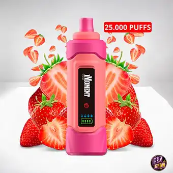 Strawberry 25000 Puffs Rechargeable Nicotine-Free Vape