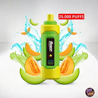Triple Melon 0% Nicotine Rechargeable Disposable Vape 25000 Puffs