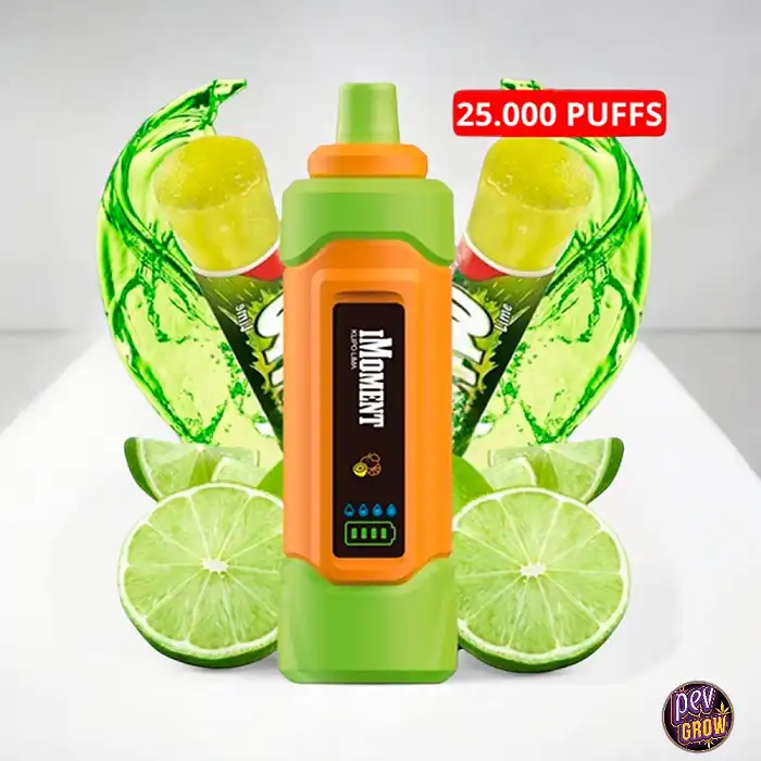 Vaper Desechable 25000 Caladas Calipo de Lima 0% Nicotina