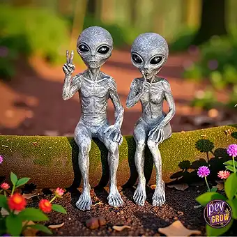 Alien Figur aus Harz 15 cm
