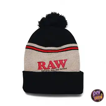 Bonnet RAW Pompon Noir &...