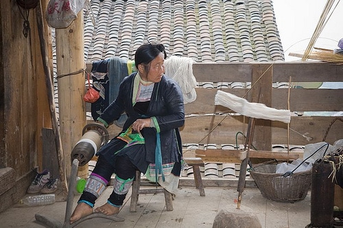 En China, la industria textil del cáñamo es legal