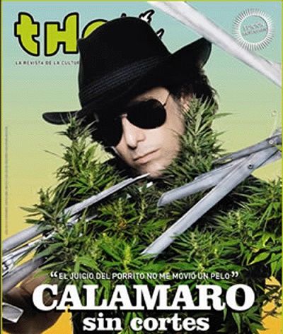 Andres Calamaro supports the legalization of cannabis