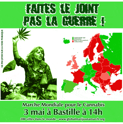 Marche mondiale pro-cannabis à Paris