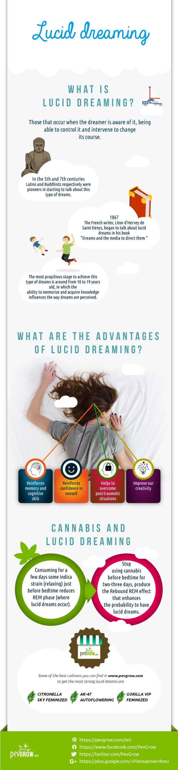 Lucid dream infographics