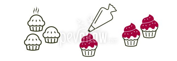 Decorazione cupcake