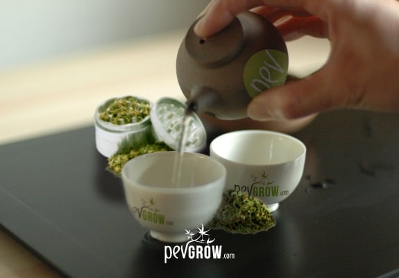 Zubereitung von Cannabis-Tee