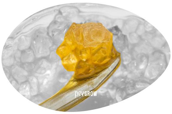 Imagen de diamantes de THCA con salsa de terpenos*