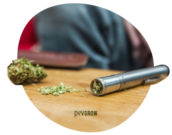 Image showing a vaporizer with weed residues.