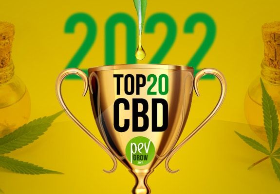Image of a trophy cup containing the essence of the 20 most CBD-rich seeds.