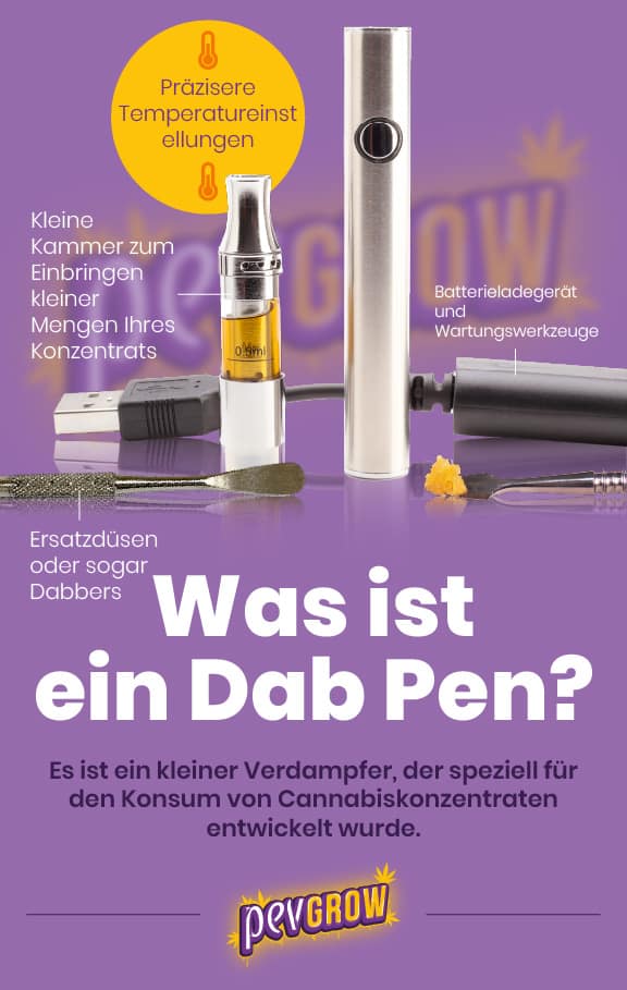 * Bild zeigt einen Dab Pen zum Konsum von Cannabiskonzentraten*