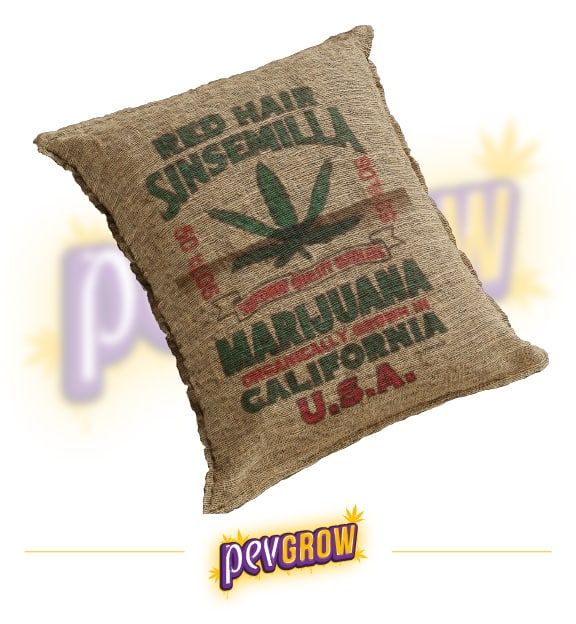 *Imagen de un saco de 50 kilos de marihuana sinsemilla Red Hair cultivada en California de manera orgánica*
