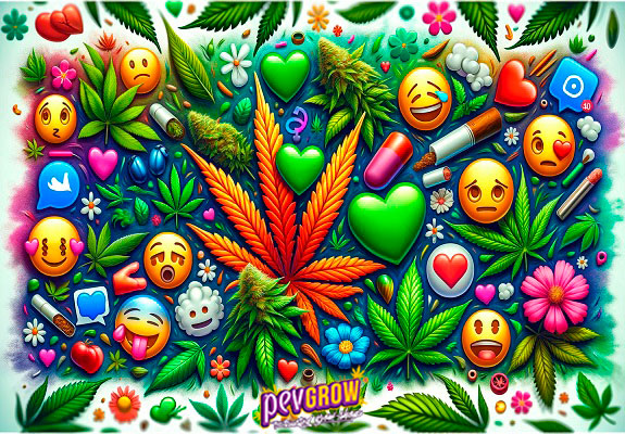 emojis sur le cannabis