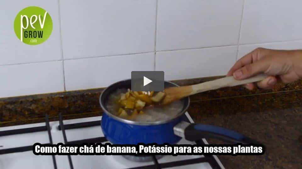 Vídeo: Como fazer chá de banana, Potássio para as nossas plantas