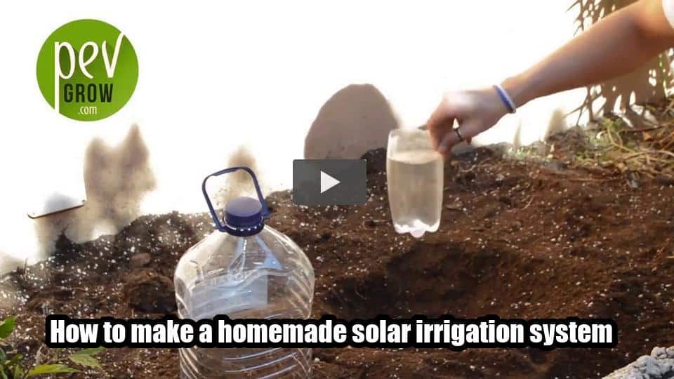 Video: How to make a homemade solar irrigation system