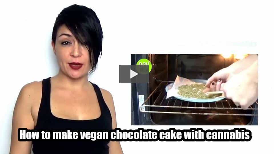 Video: How to make vegan chocolate cake with cannabis