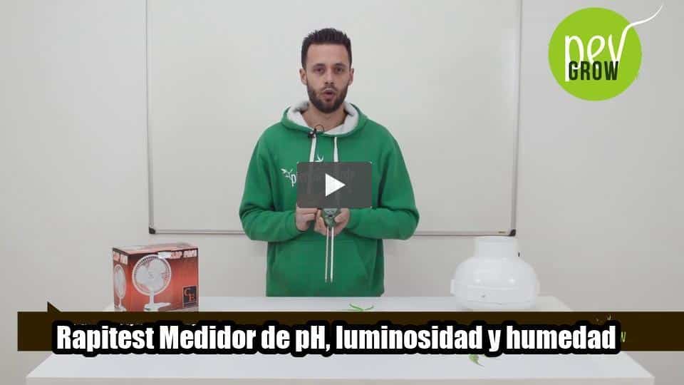 Vídeo: Rapitest Medidor de pH, luminosidad y humedad