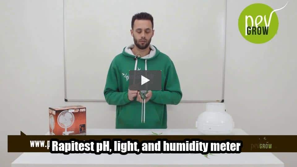 Video: Rapitest pH, light, and humidity meter