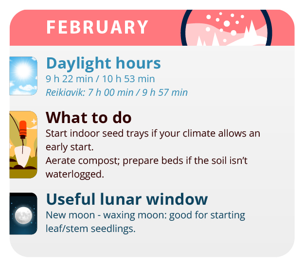 You can already think about germination of the seeds You can already think about germination of the seeds