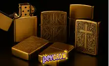 Gold Zippos