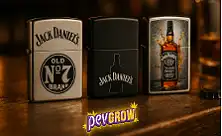 Encenedors Zippo autèntics de Jack Daniel's