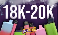 E-cigarety 18000 až 20000 potahů