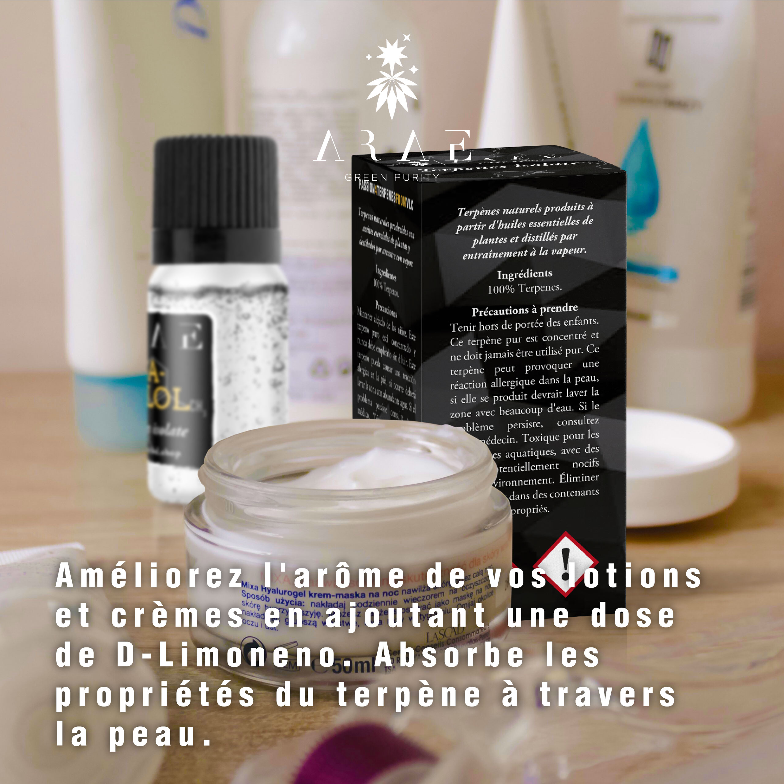 D-limonene ARAE lotions