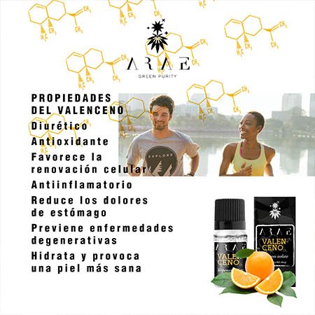 Valenceno ARAE propiedades
