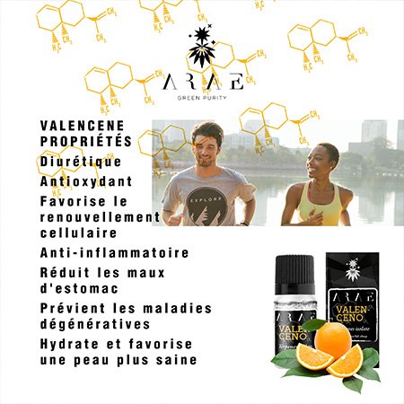 Valencène ARAE propriétés