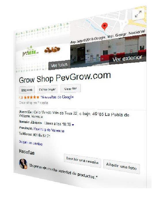 Pevgrow - Déjanos una reseña positiva en Google